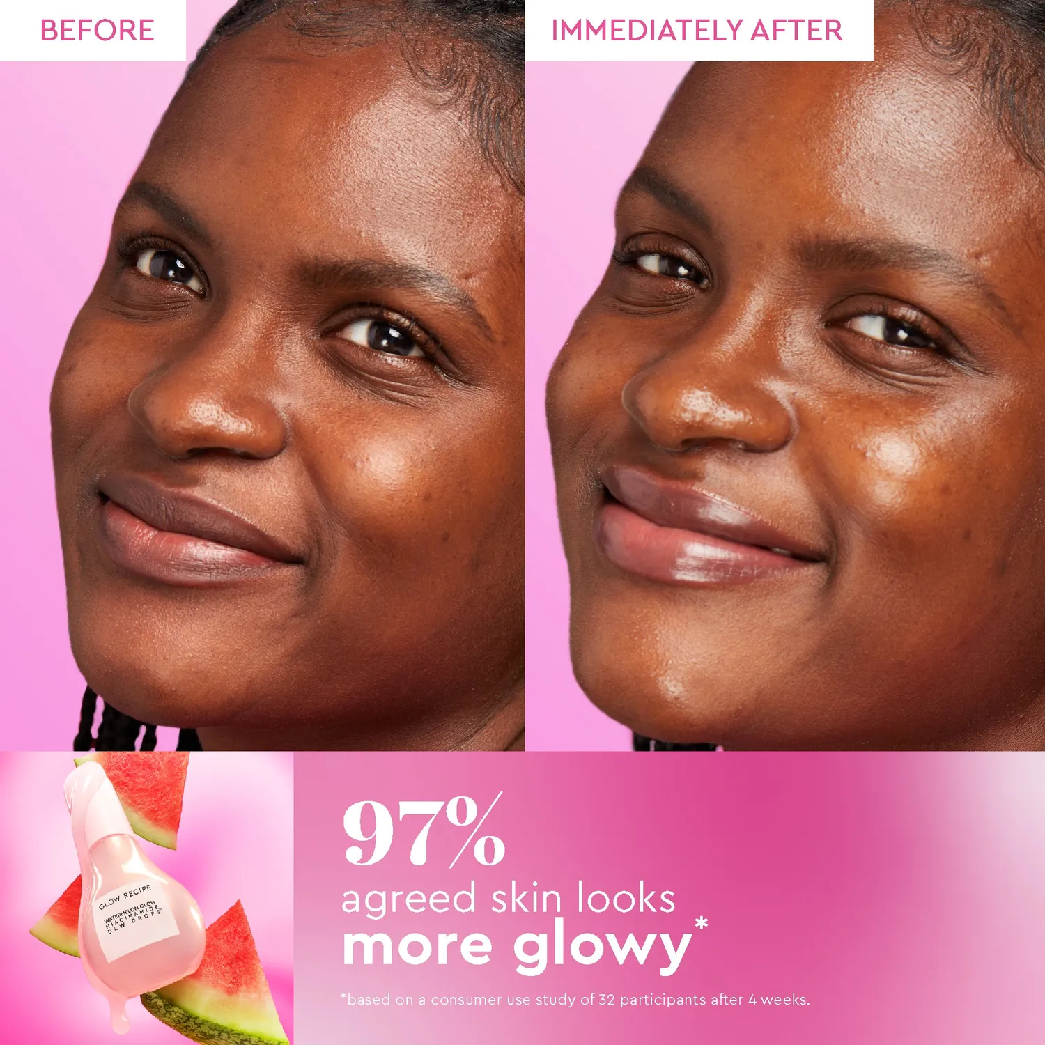 Glow Recipe Watermelon Glow Dewy Skin Routine sæt 4 dele tør hud