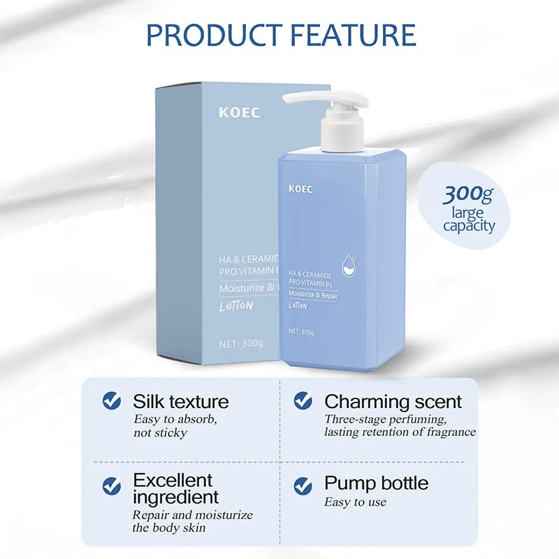 KOEC Ceramide Pro Vitamin B5 bodylotion 300g til tør hud