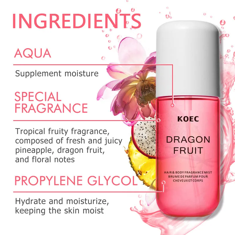 KOEC Dragon Fruit bodymist hår let duft