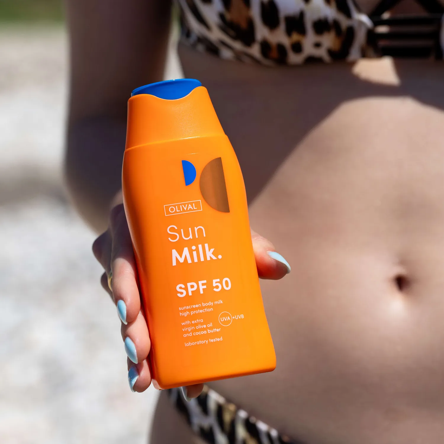 Olival SunMilk solmælk SPF 50 uden hvide mærker