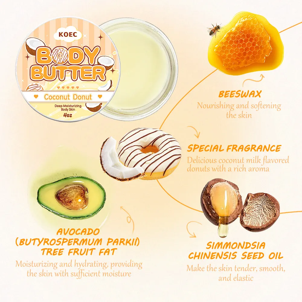 KOEC Coconut Donut Body Butter kropscreme kokosduft