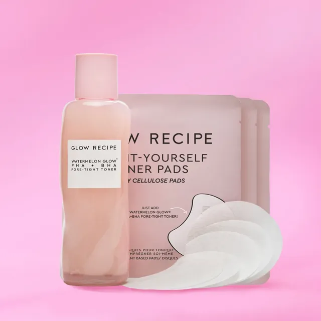 Glow Recipe Watermelon Glow Dew It Yourself toner pads 150 ml kit