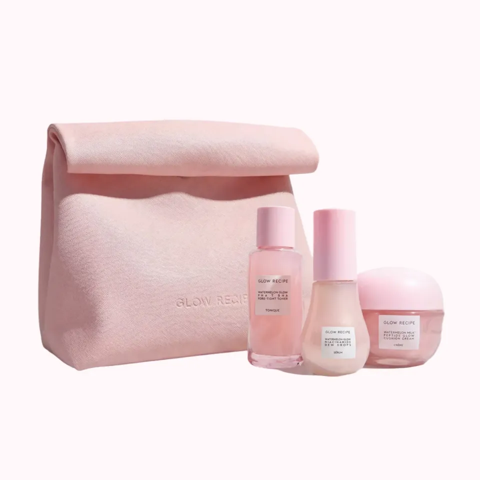 Glow Recipe Glass Skin Roll Bag Kit saet 4 dele vandmelon