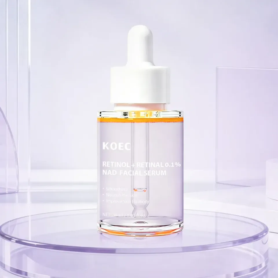 KOEC Retinol Retinal 0.1% NAD serum mod rynker og tekstur