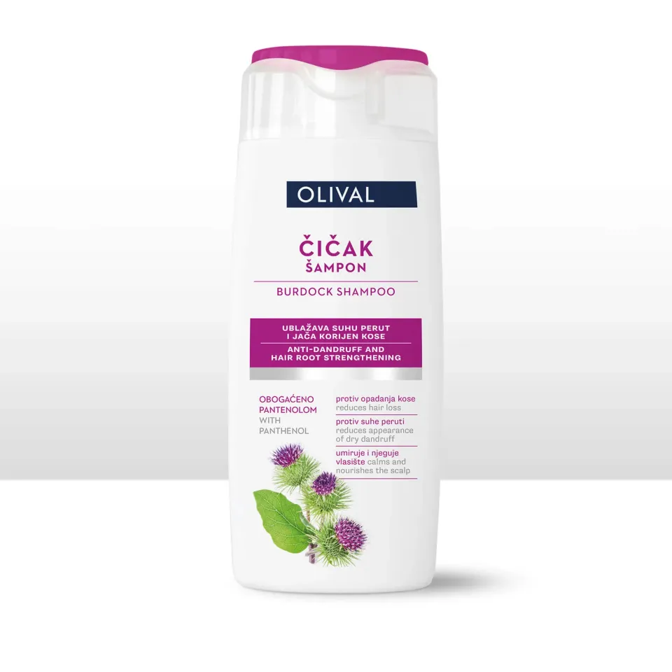 Olival Professional Burdock Shampoo mod tør skæl uden SLS