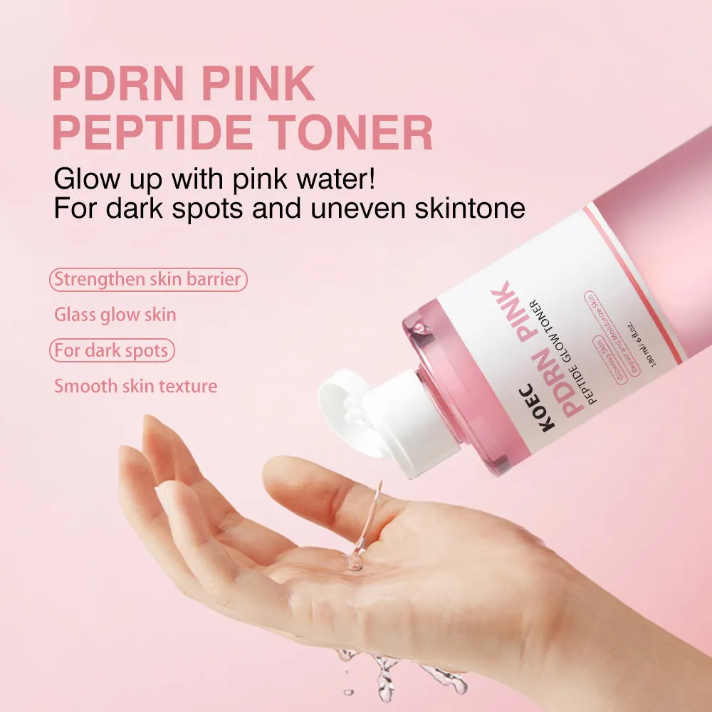 KOEC PDRN Pink Peptide toner 180 ml med rose