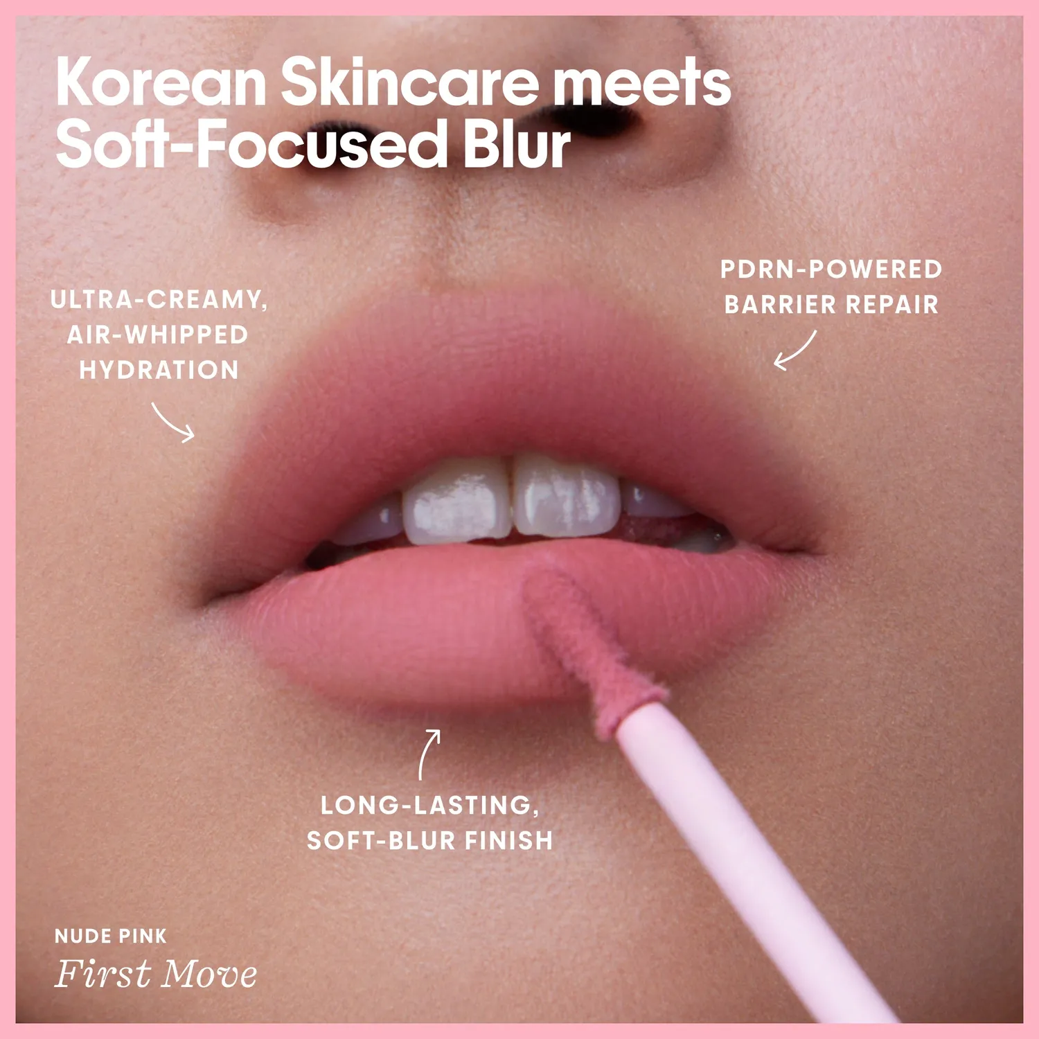 Glow Recipe PDRN Lip Blur læbepomade First Move nude pink