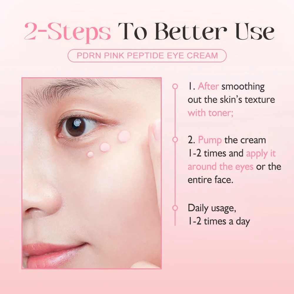 KOEC PDRN Pink Peptide øjenserum mod mørke rande