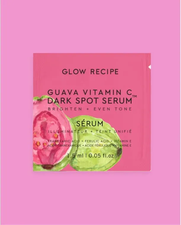 Glow Recipe Guava Vitamin C serum sachet mørke pletter
