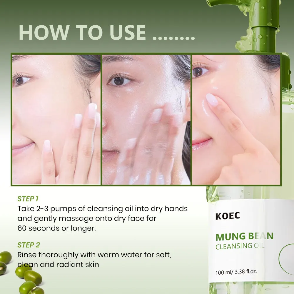 KOEC Mung Bean renseolie til mild rens