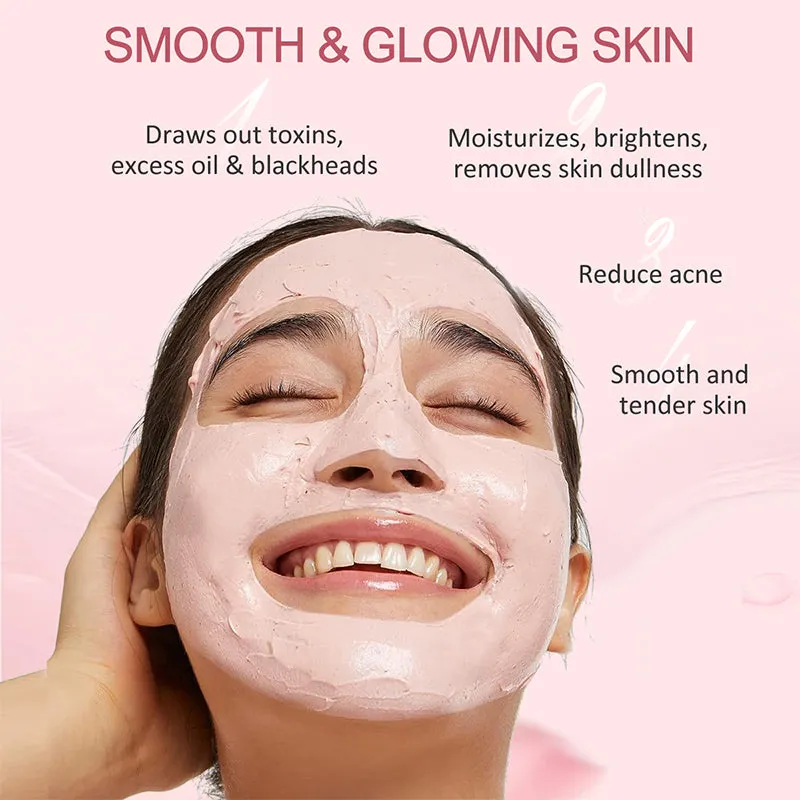KOEC Rose Clay Mask lermaske med pensel rensende