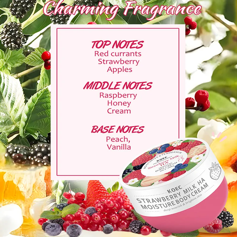 KOEC Strawberry Milk bodycreme jordbærduft
