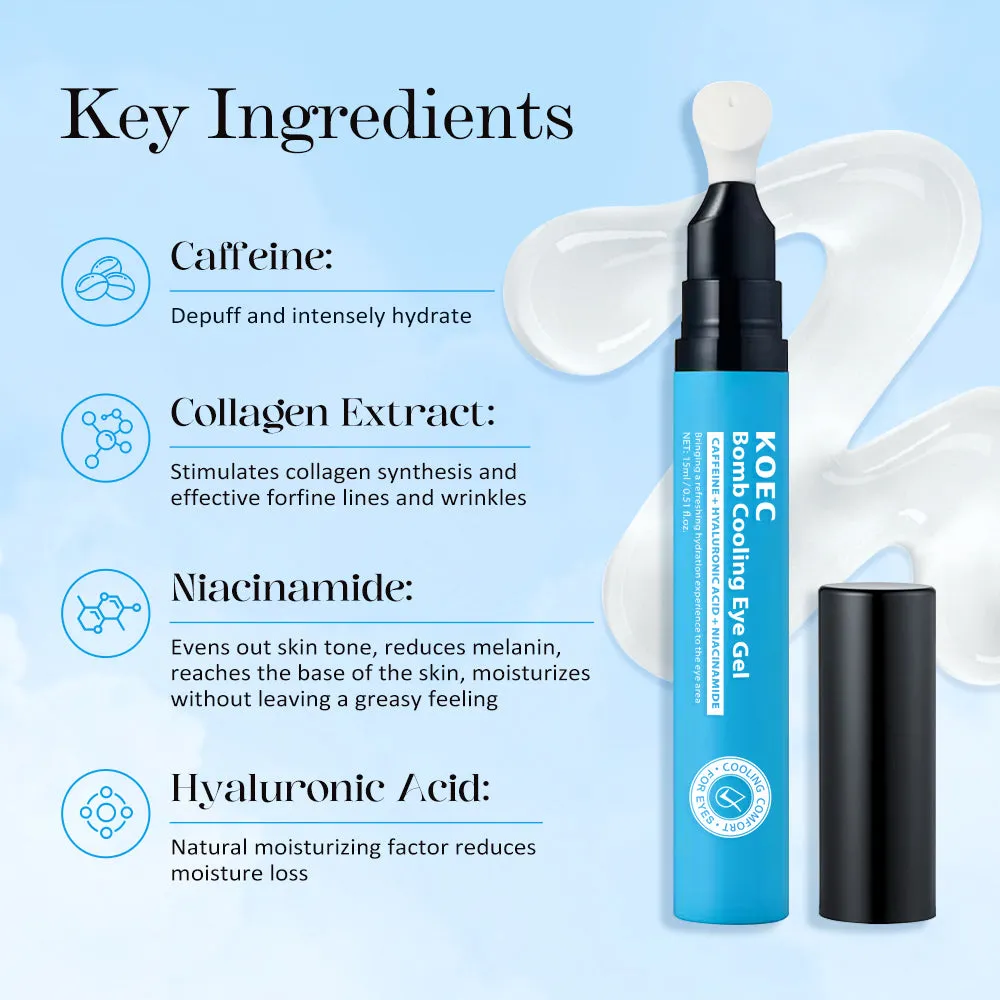 Boom Cooling Eye Gel øjengel 15g kølende mod hævelse
