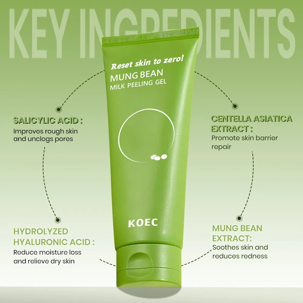 KOEC Mung Bean Milk peeling gel til mat hud