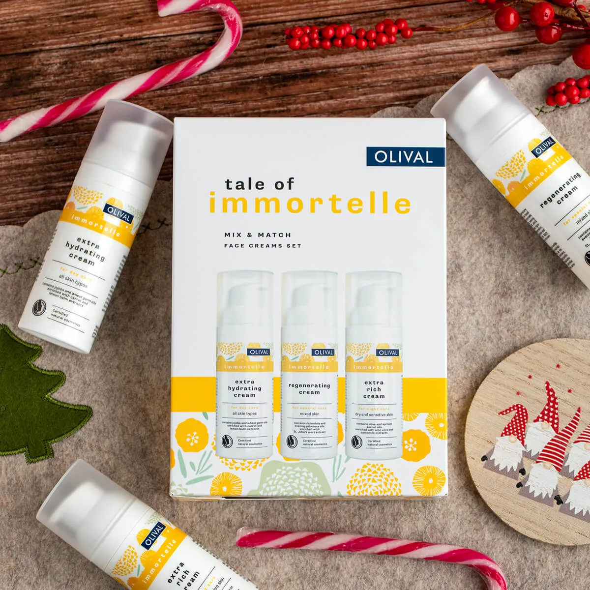 Olival Professional Tale of Immortelle ansigtssæt 3 cremer