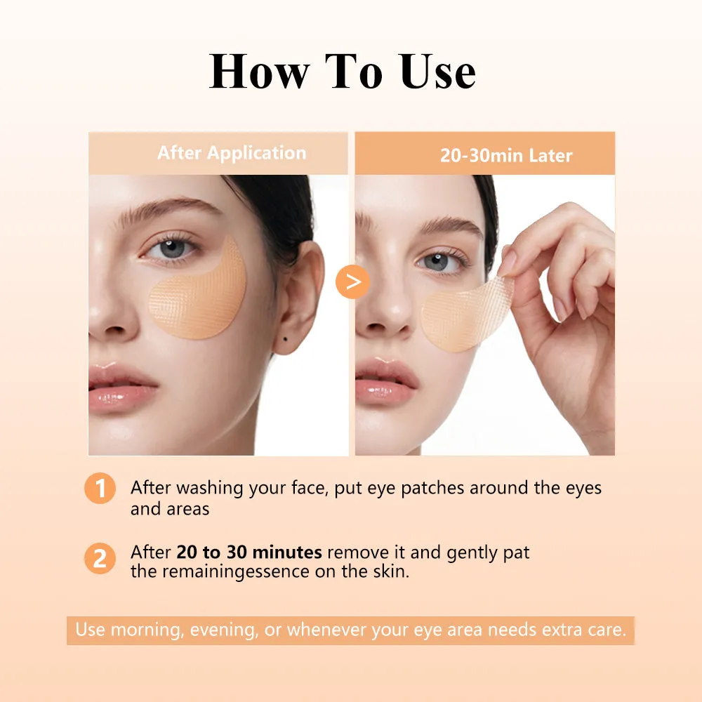 KOEC Glutathione Kojic Acid Vitamin øjenpatches mod mørke rander