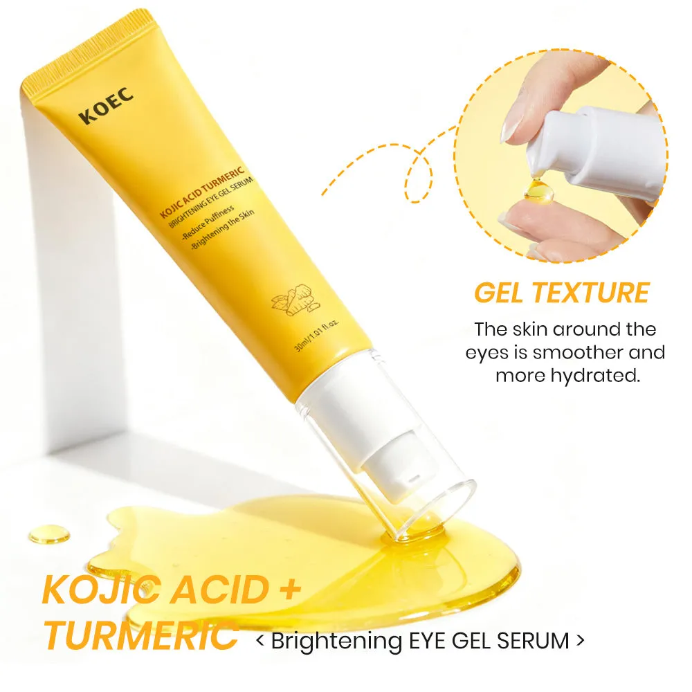 KOEC Turmeric & Kojic Acid Eye Gel Serum øjenserum mod mørke rande