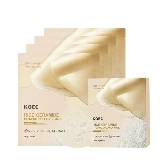 KOEC Rice Collagen Hydrogel Maske 4 stk opstrammende