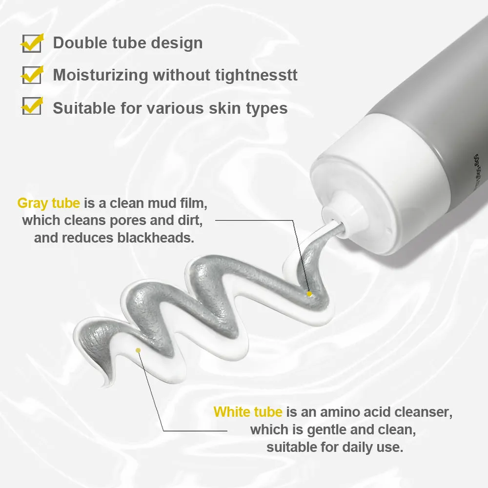 KOEC Amino Acid Double Tube ansigtsrens 1 stk til tør hud