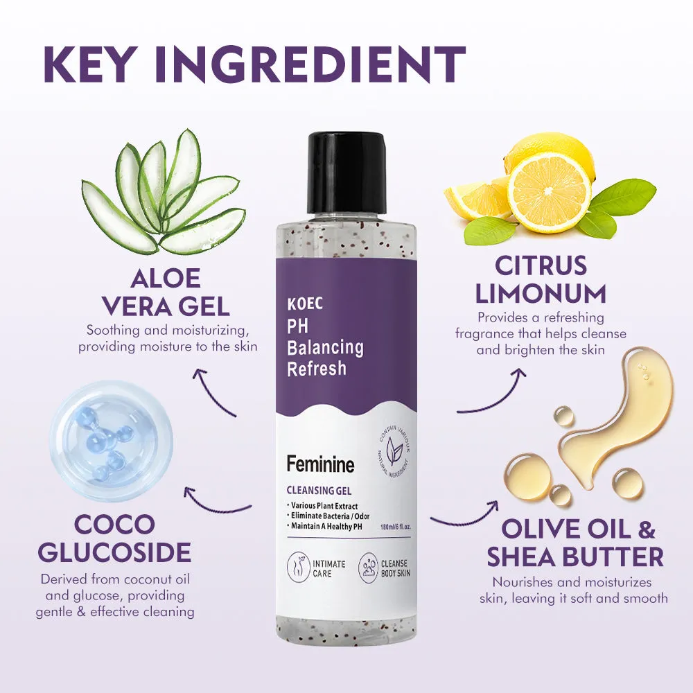 KOEC pH Balancing intim shower gel 180 ml