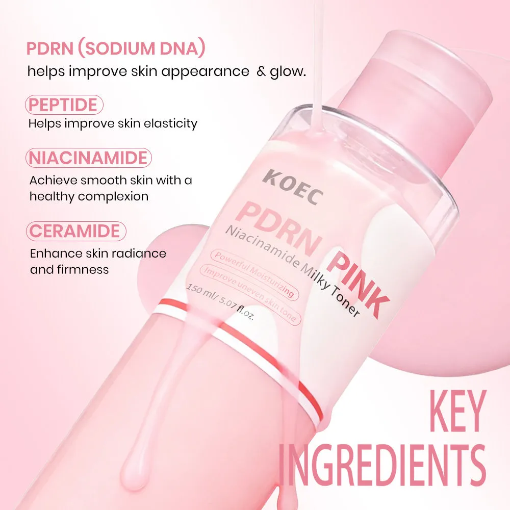 KOEC PDRN Pink Niacinamide mælketoner fugtgivende