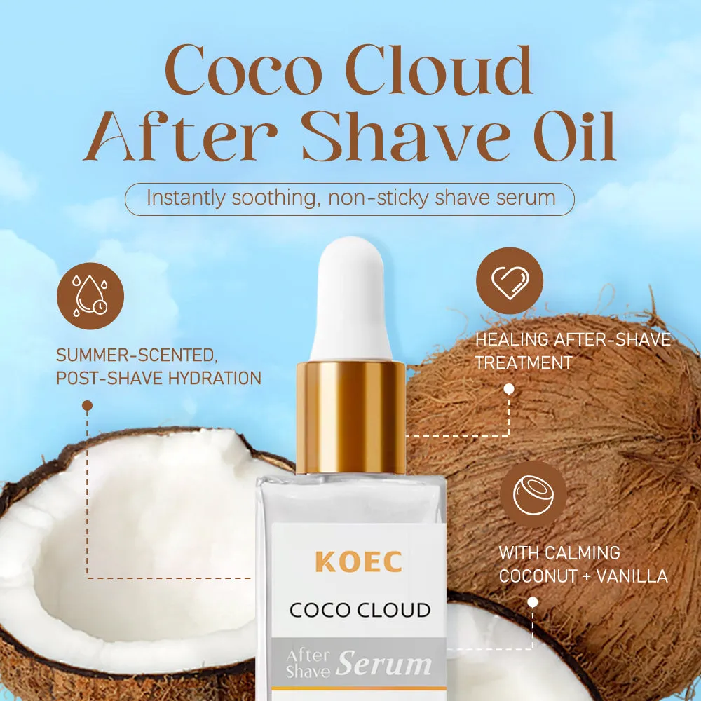 KOEC Coco Cloud aftershave serum kokos vanilje