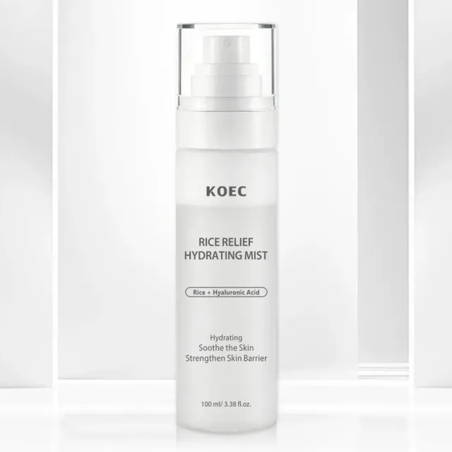 KOEC Rice Relief fugtmist ris duftfrisk mat hud