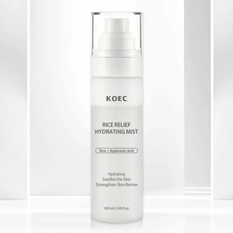 KOEC Rice Relief fugtmist ris duftfrisk mat hud