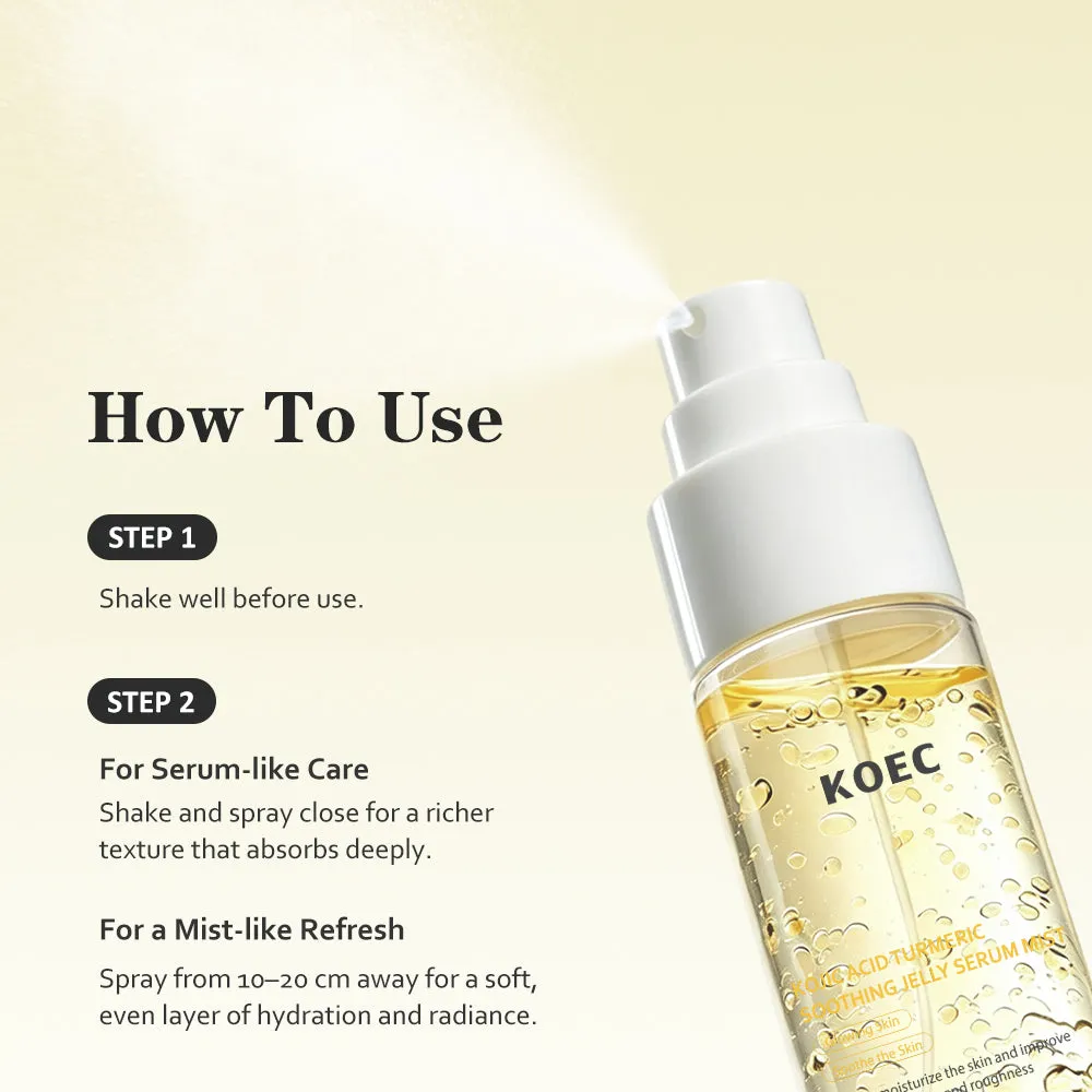 KOEC Kojic Acid Turmeric Jelly ansigtsmist mod pletter