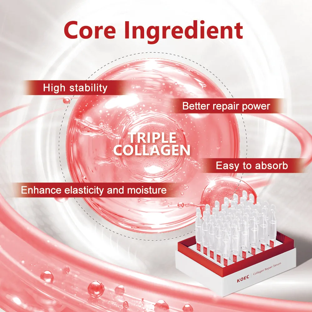 KOEC Collagen Repair ansigtsserum 30 kapsler fugt