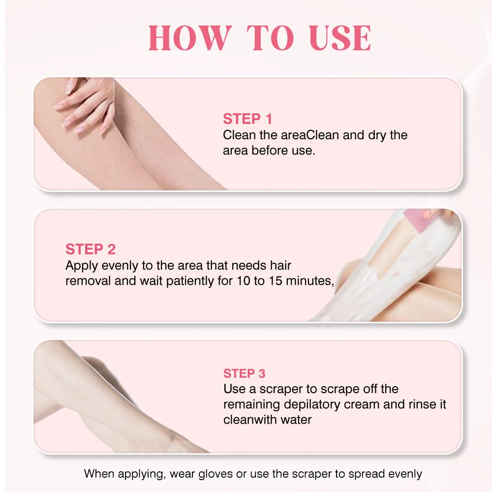 KOEC Body Hair Remover Cream hårfjerningscreme med skraber