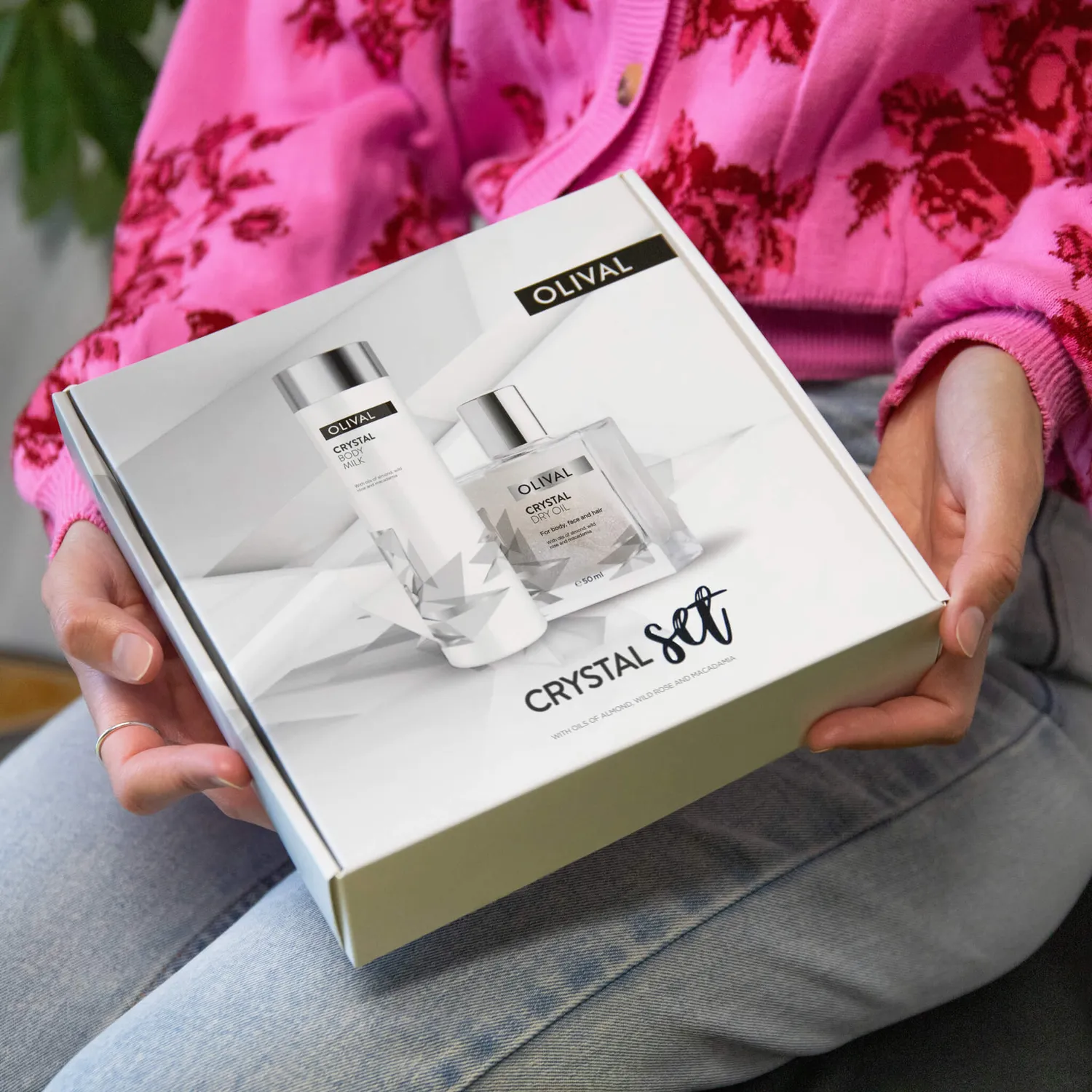 Olival Professional Crystal Set bodymilk + tørolie shimmer