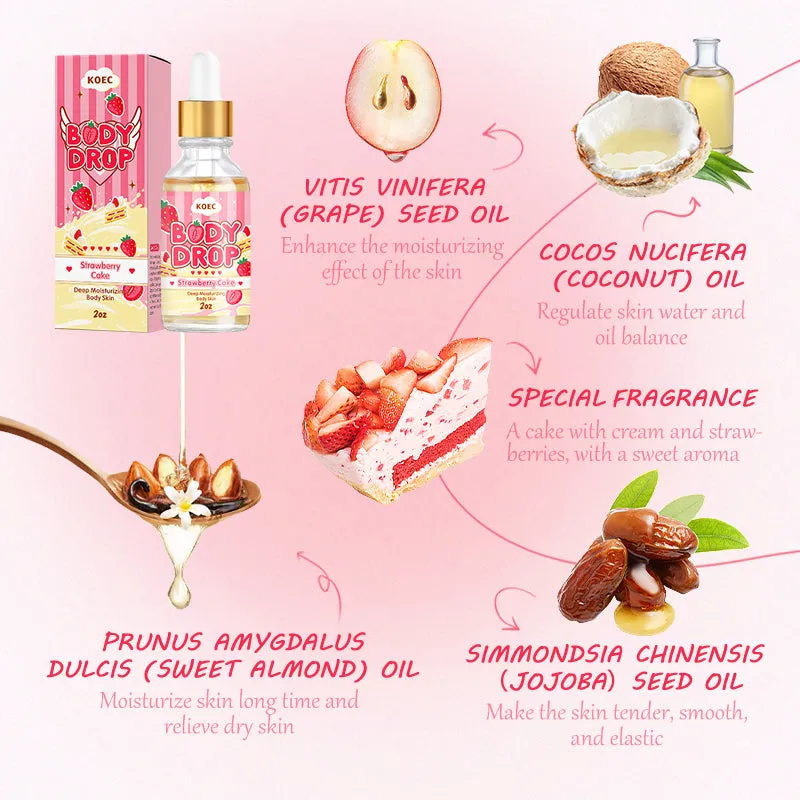 KOEC Strawberry Shortcake kropsolie 2oz sød duft