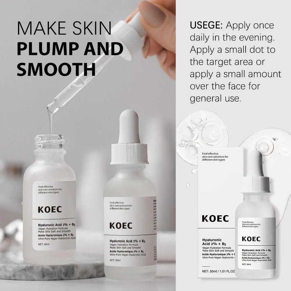 KOEC Hyaluronic Acid 2% B5 fugtserum tør hud