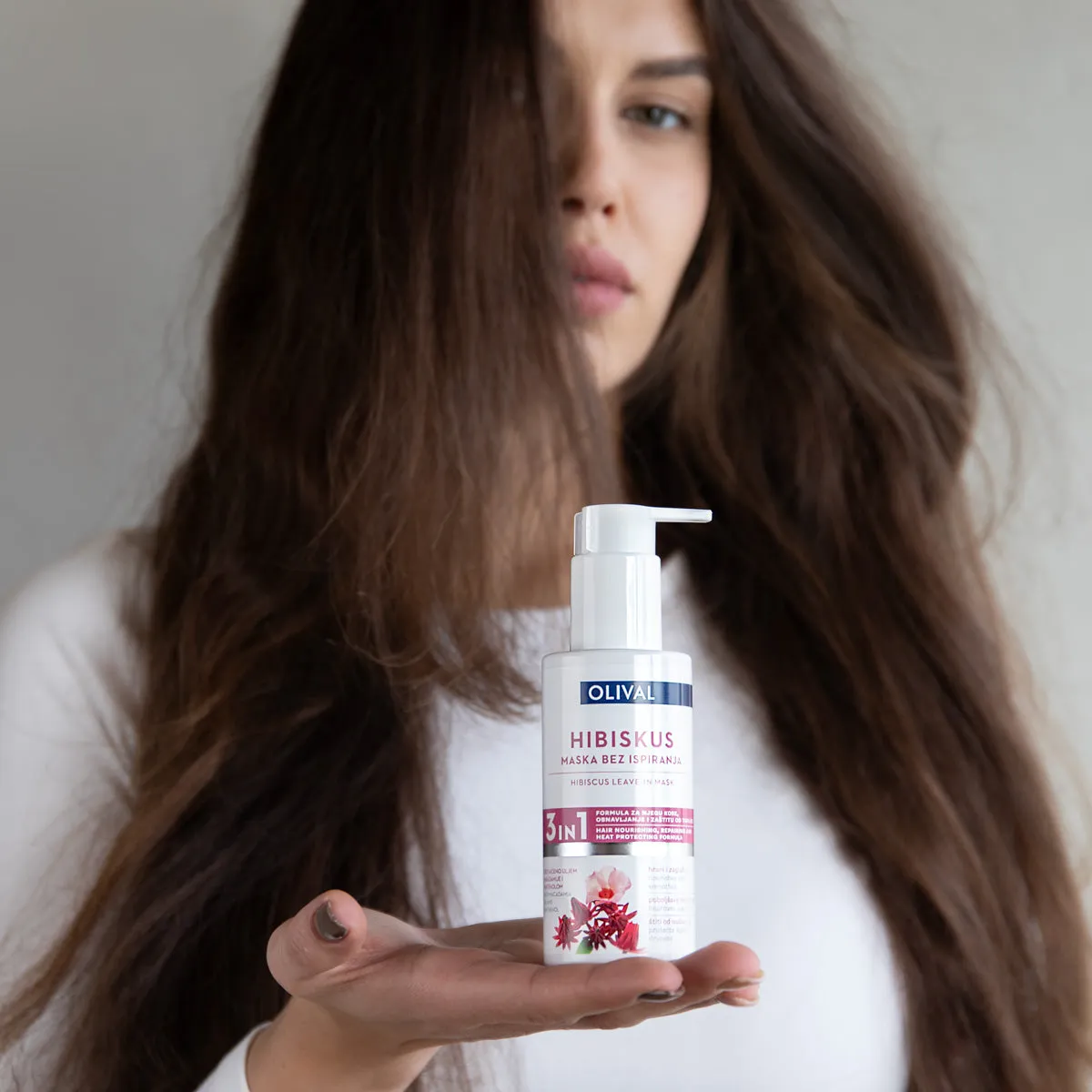 Olival Professional Hibiscus 3in1 leave-in hårmaske tørt hår