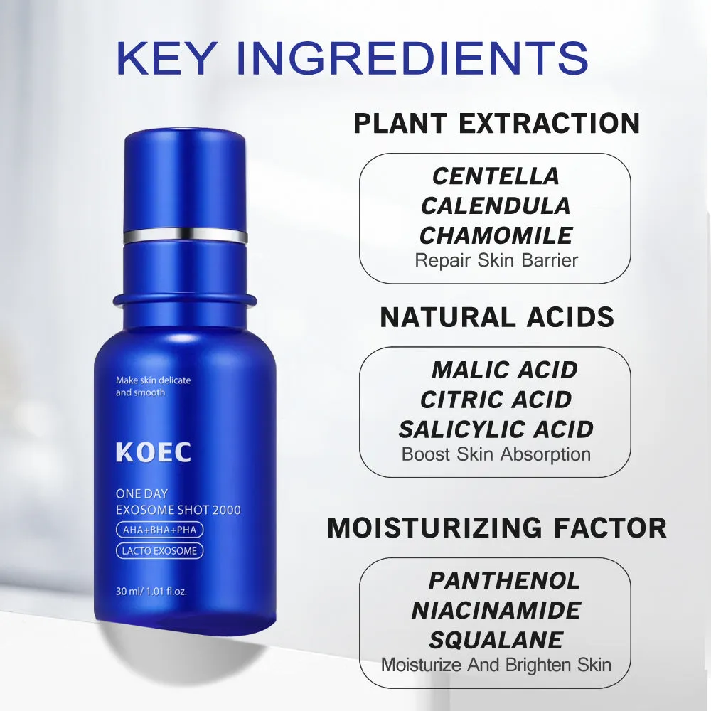 KOEC One Day Exosome Shot 2000 ansigtsserum porer