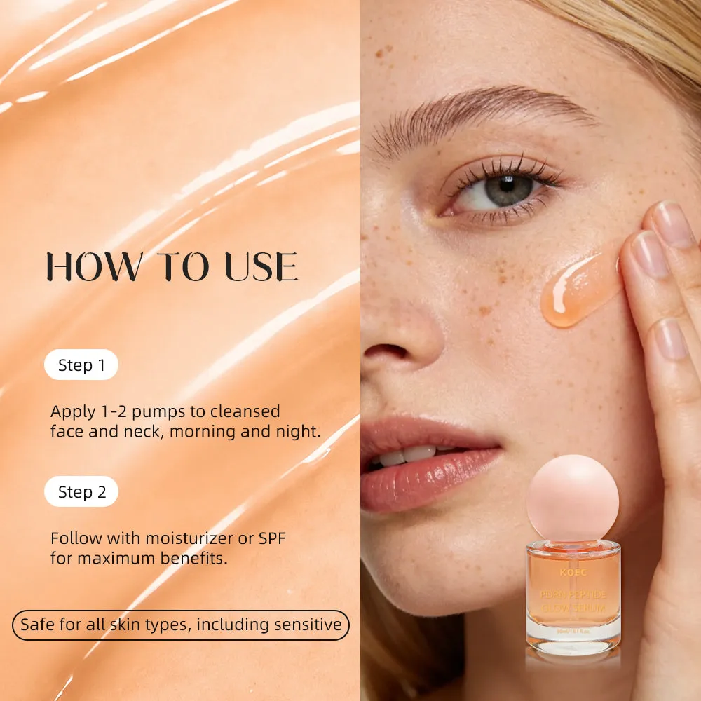 KOEC PDRN Peptide Glow Serum ansigtsserum fugt