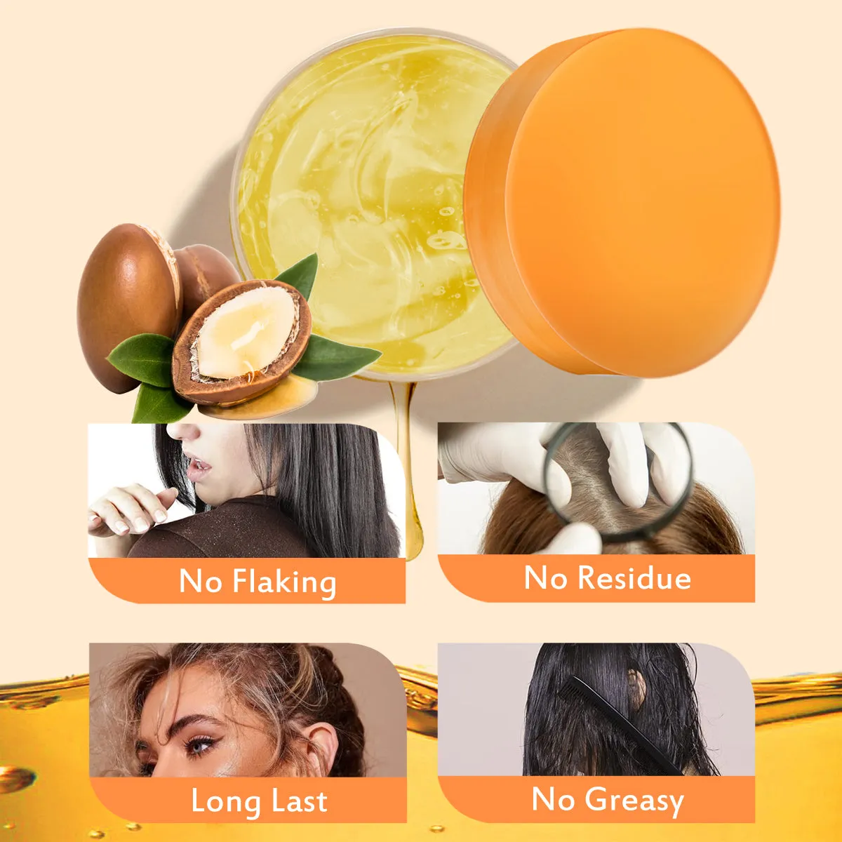 KOEC Argan Oil Styling hårgel 250 g med glans