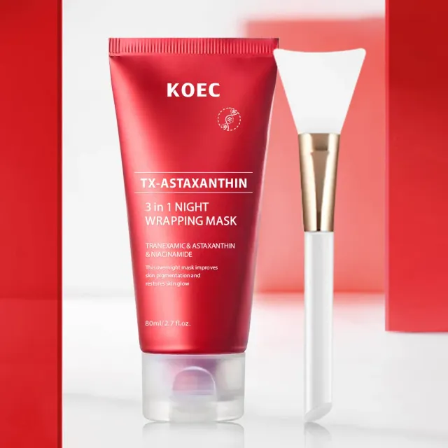 KOEC TXA Astaxanthin 3 in 1 natmaske 1 stk mod mørke pletter