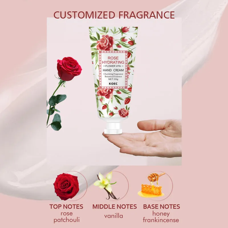 KOEC Rose Hydrating håndcreme 3 stk roseduft