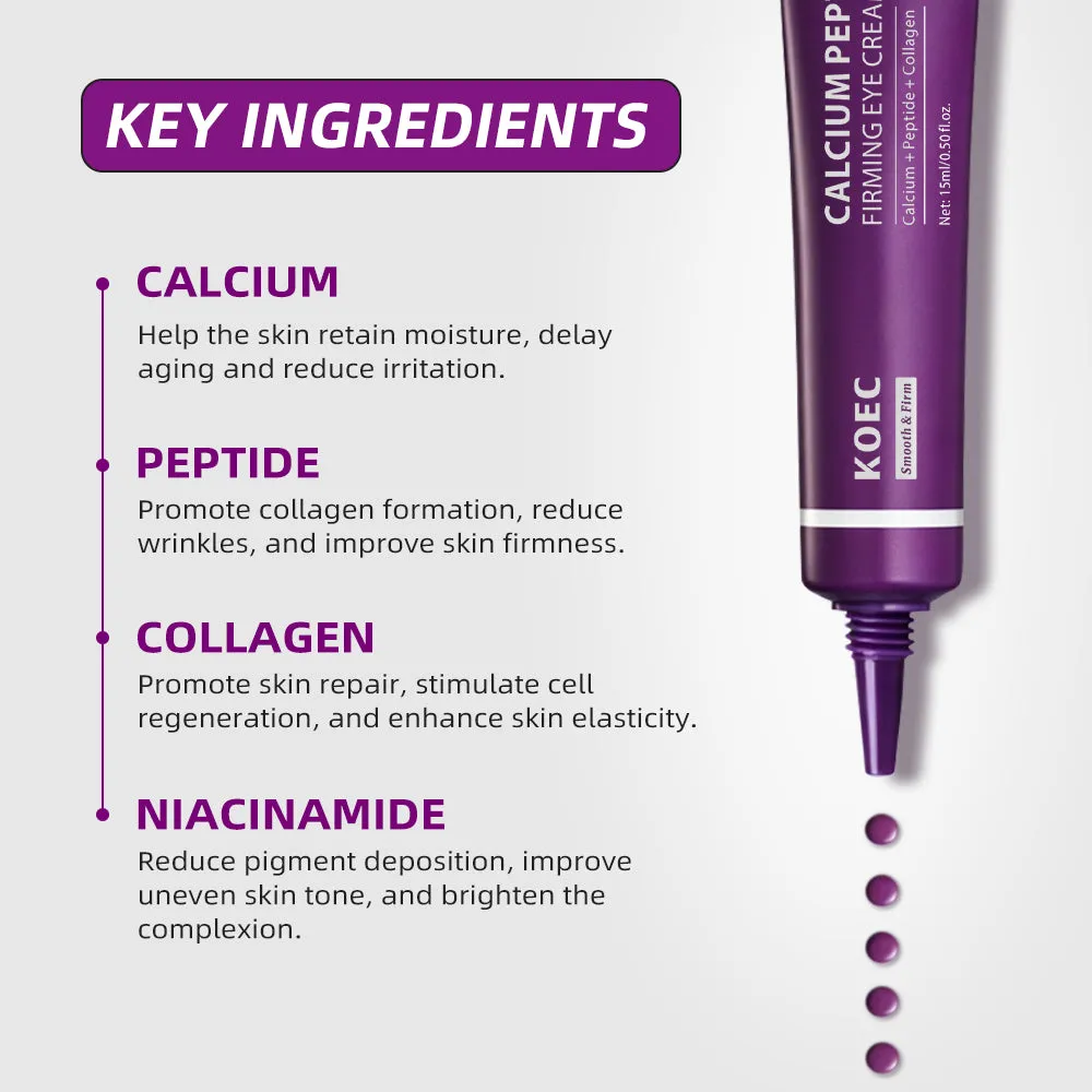 KOEC Calcium Peptide Firming øjencreme med peptid