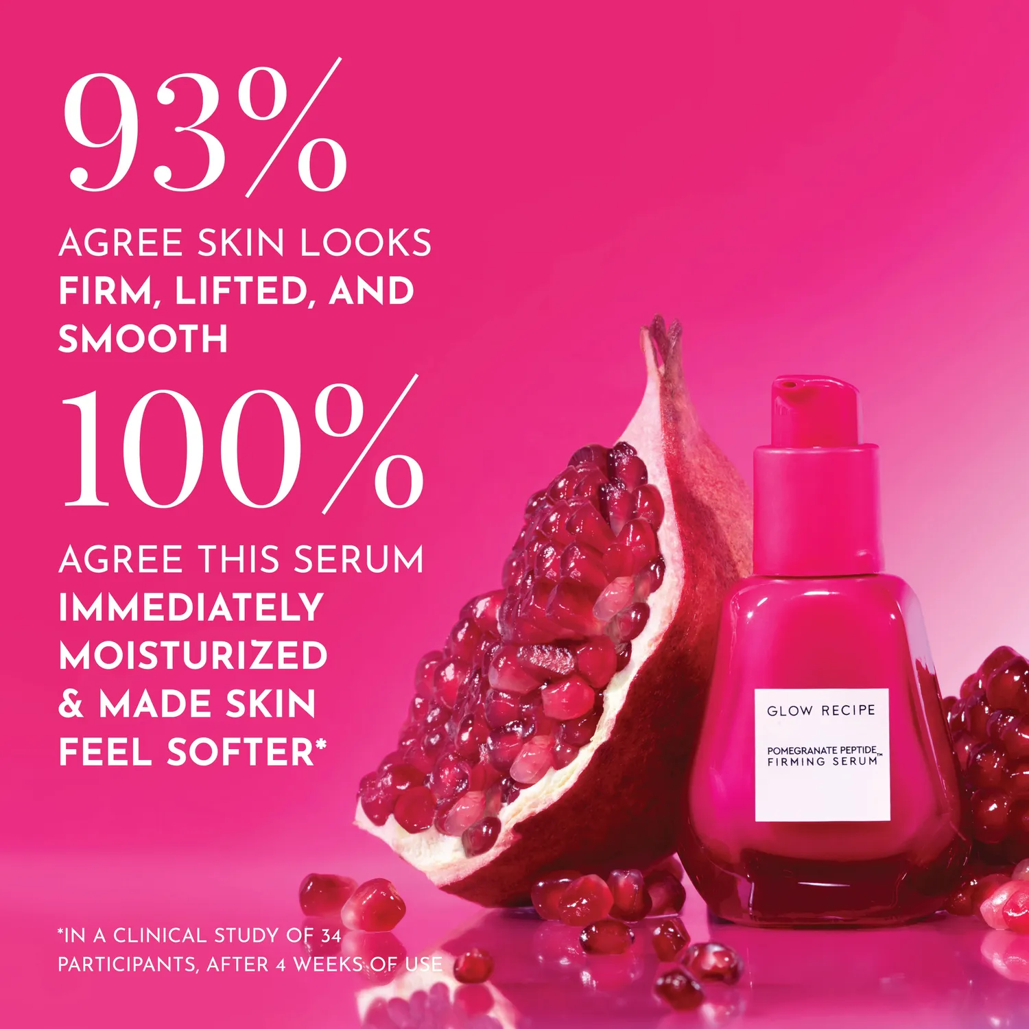 Glow Recipe Pomegranate Peptide serum 30 ml fasthed