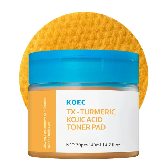 KOEC TX Turmeric Kojic toner pads til ujævn hud