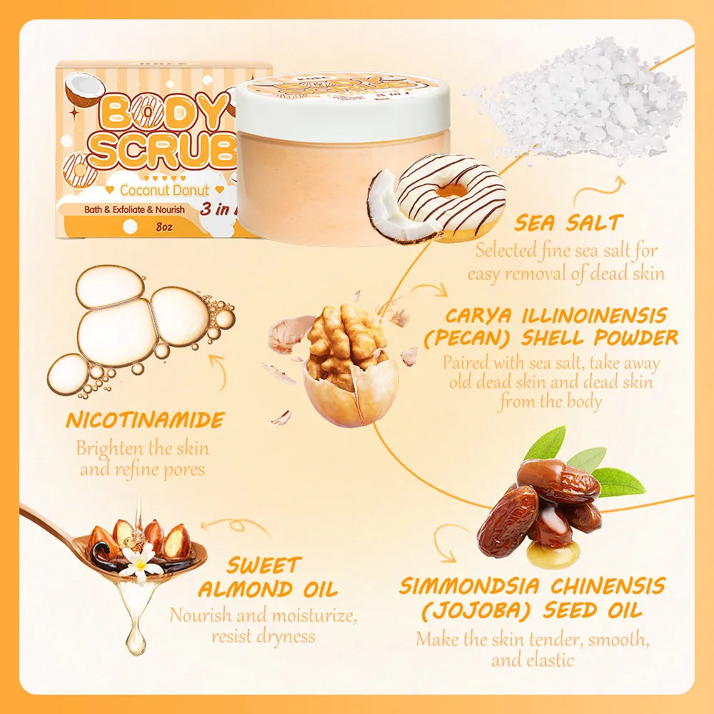 KOEC Coconut Donut bodyscrub med sheasmør