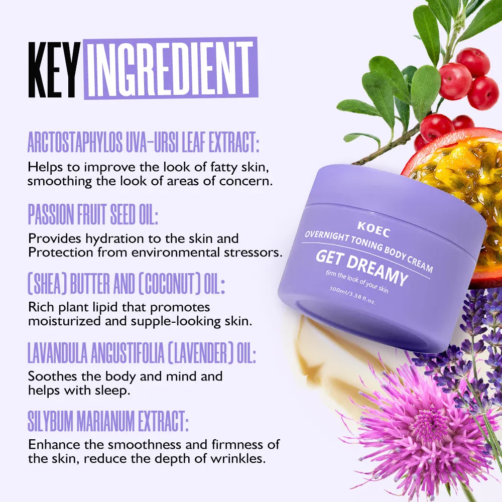KOEC Get-Dreamy Overnight Toning bodycream 1 stk nat