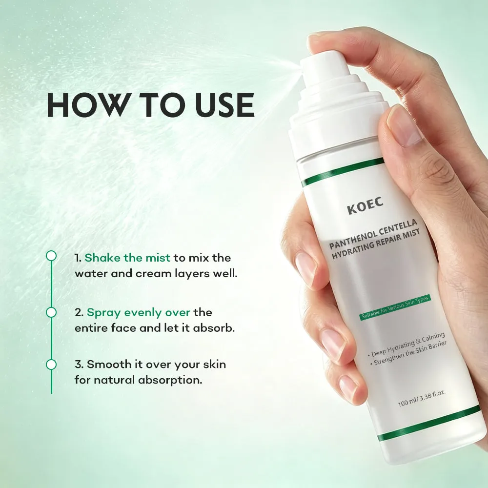 KOEC Panthenol Centella Hydrating Repair Mist ansigtsspray