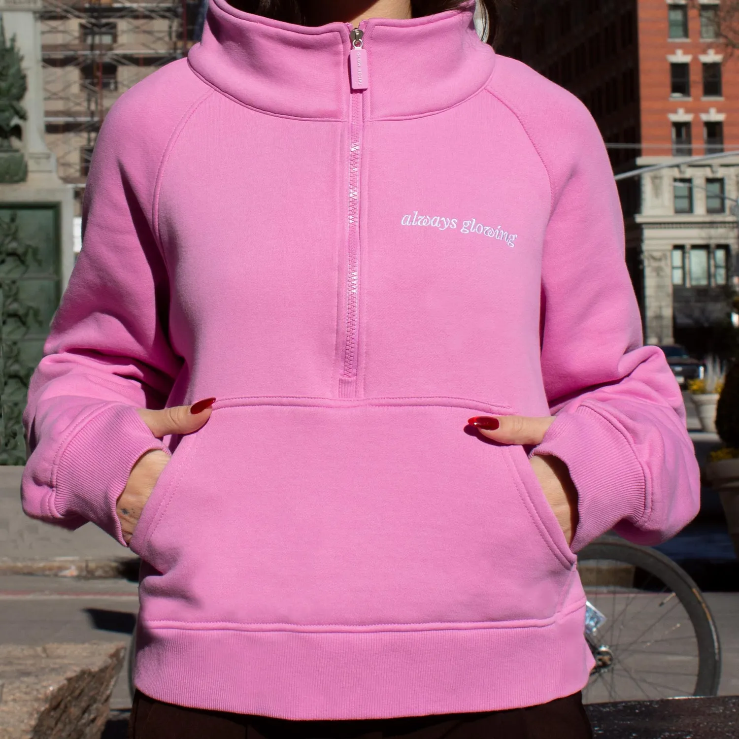 Glow Recipe Half-Zip sweatshirt Medium bomuld