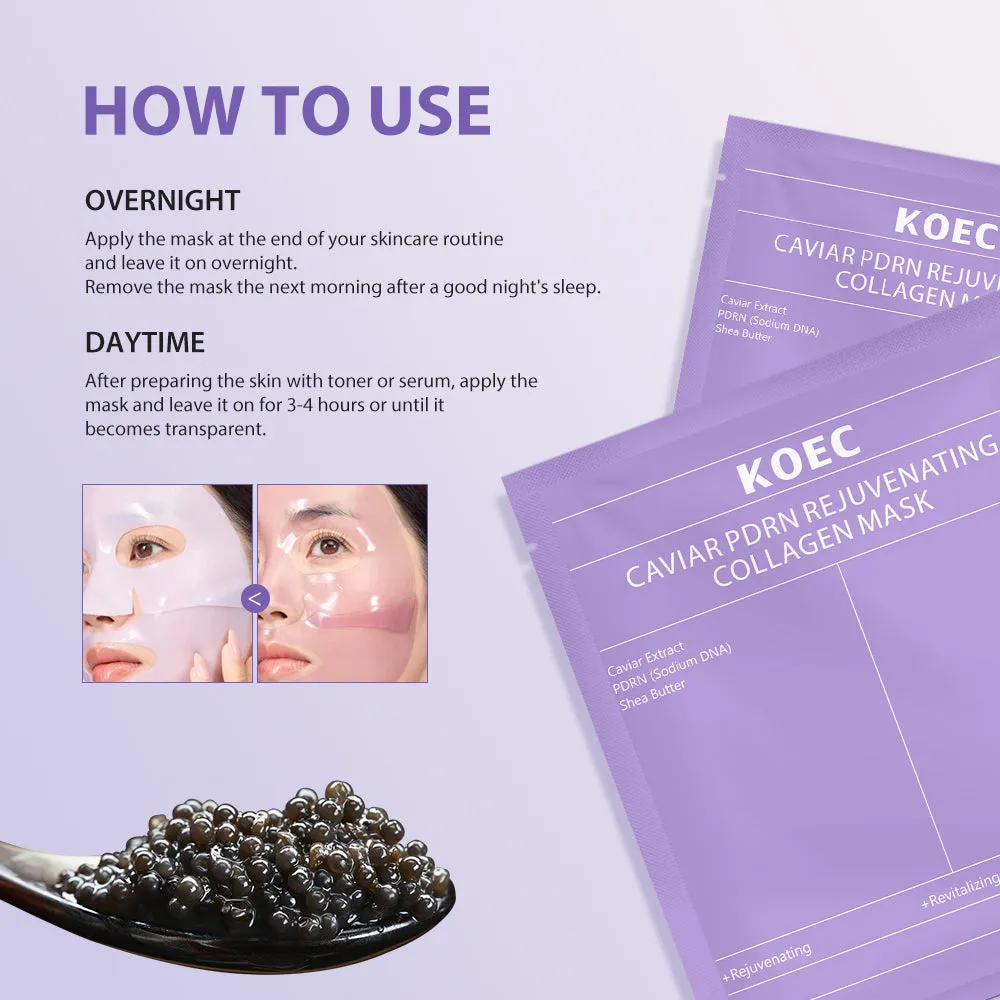 KOEC Caviar PDRN Rejuvenating Collagen Maske opstramning