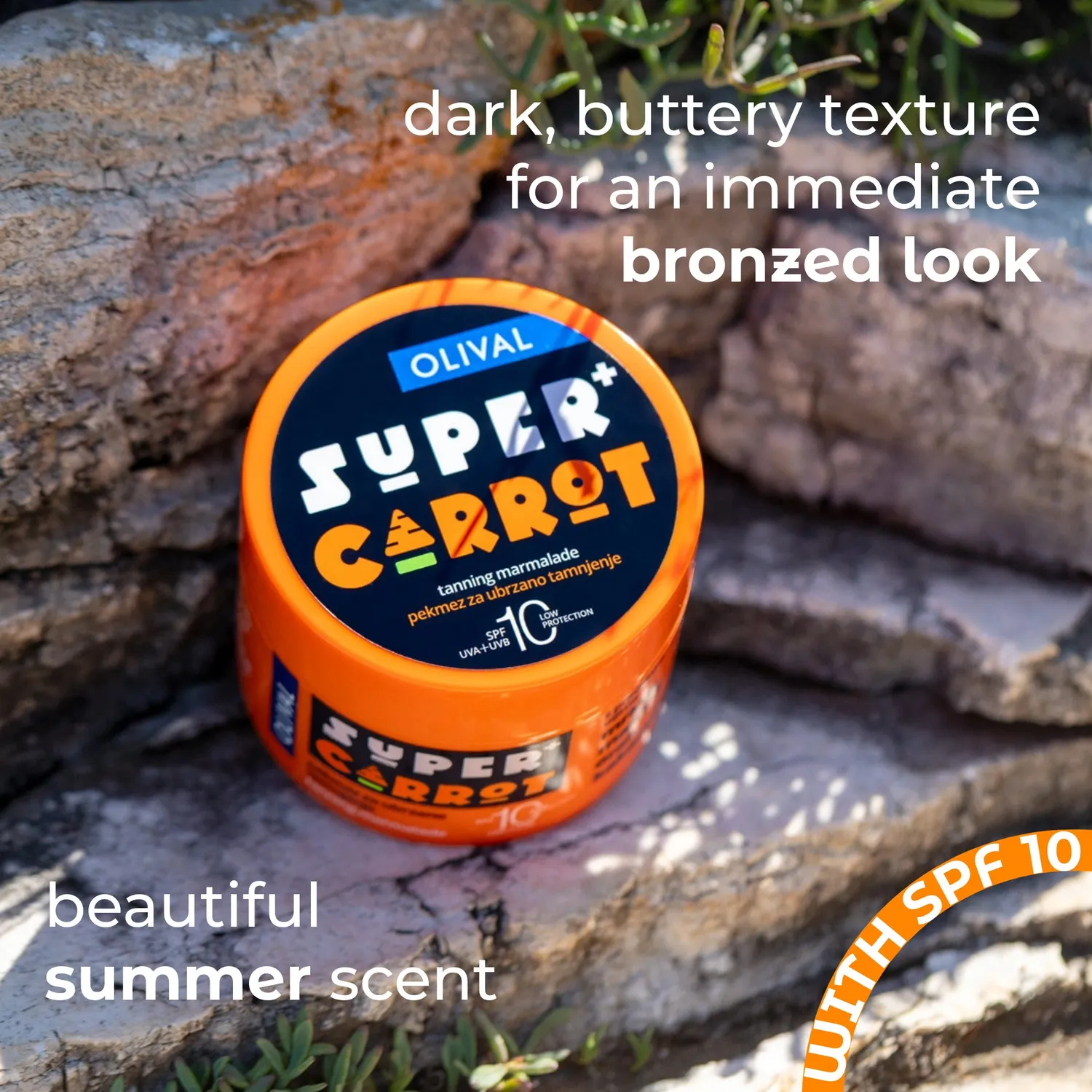Olival SUPER Carrot Tanning Jam SPF 10 gulerod solcreme