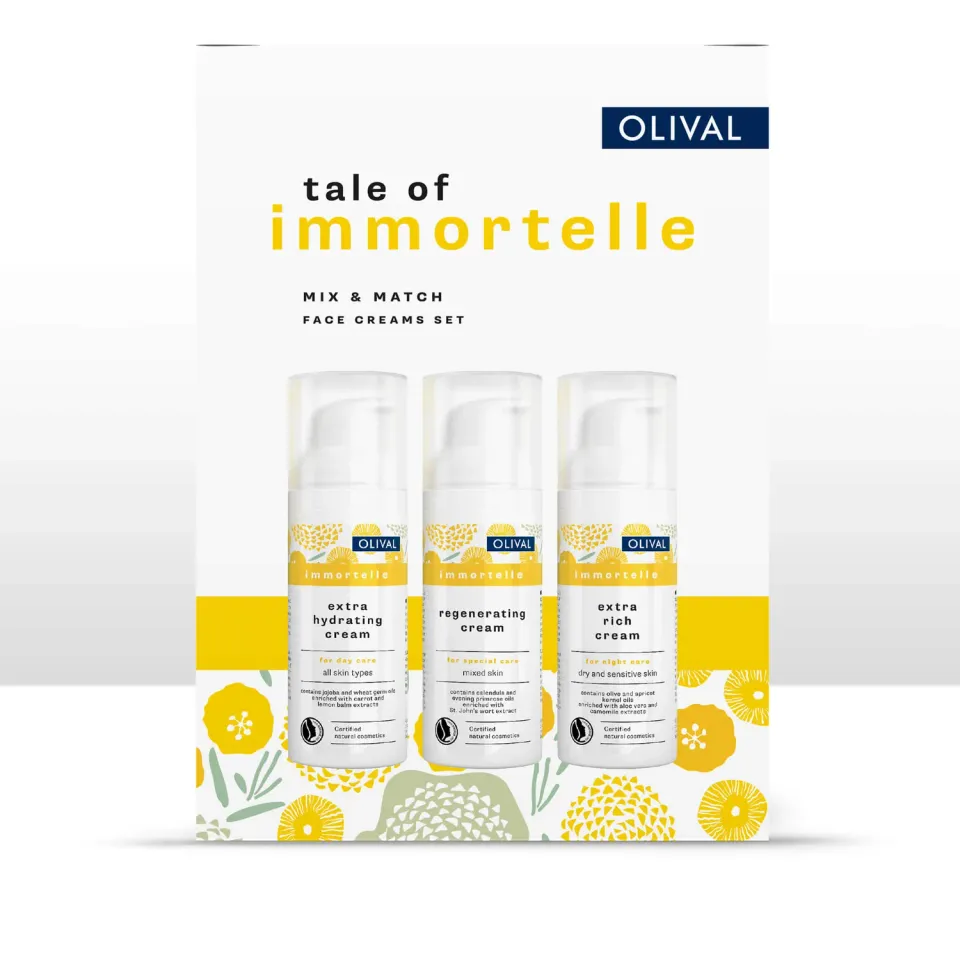 Olival Professional Tale of Immortelle ansigtssæt 3 cremer